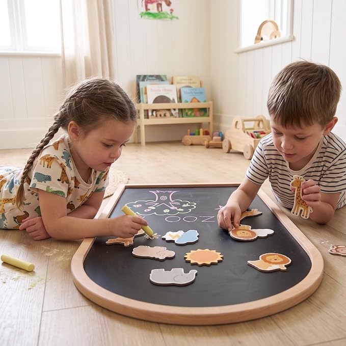 Tiny Land Kids Easel – Large 22"x40.5" Writing Area Double-Sided Magnetic - Image 8