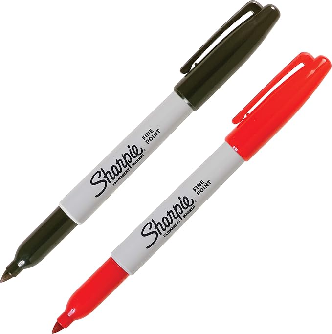 Sharpie Permanent Markers, Fine Tip, 2 Pack - Image 2