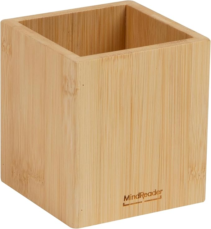 Mind Reader Pen Cup, Accessory Holder, Desktop Organization, 3.5"L x 3.5"W x - Image 7