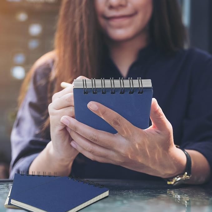 Tenceur 150 Pcs Pocket Notebook Small 3x5 Inch Dark Blue Color Top Spiral - Image 7