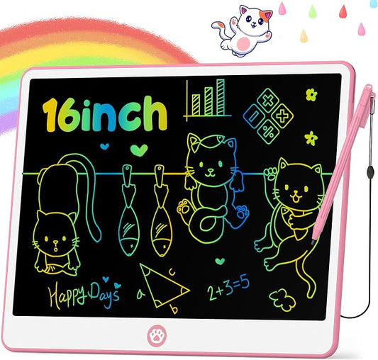 Hockvill LCD Writing Tablet for Kids 16 Inch, Toys for Girls Boys Drawing Pad by hockvill