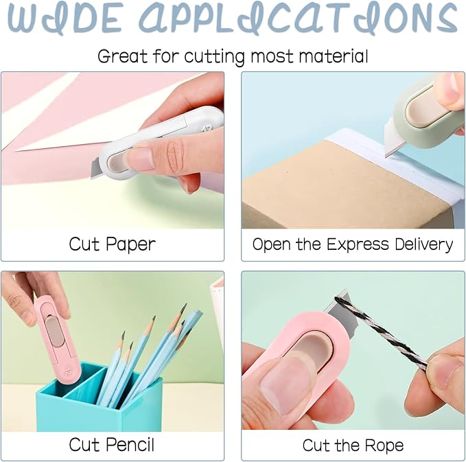 4 PSC Box Cutter, Retractable Box Opener, Package Opener, Easy Slide - Image 4