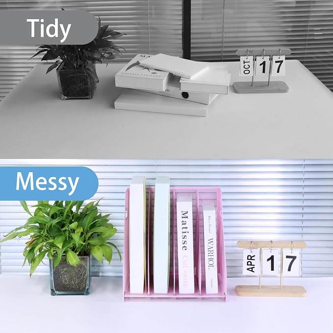 Desk Organizers, Metal Magazine File Holder - Image 5