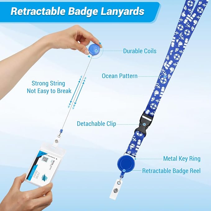 Cruise Lanyards, 6 Pack Waterproof Cruise Luggage Tags - Image 5