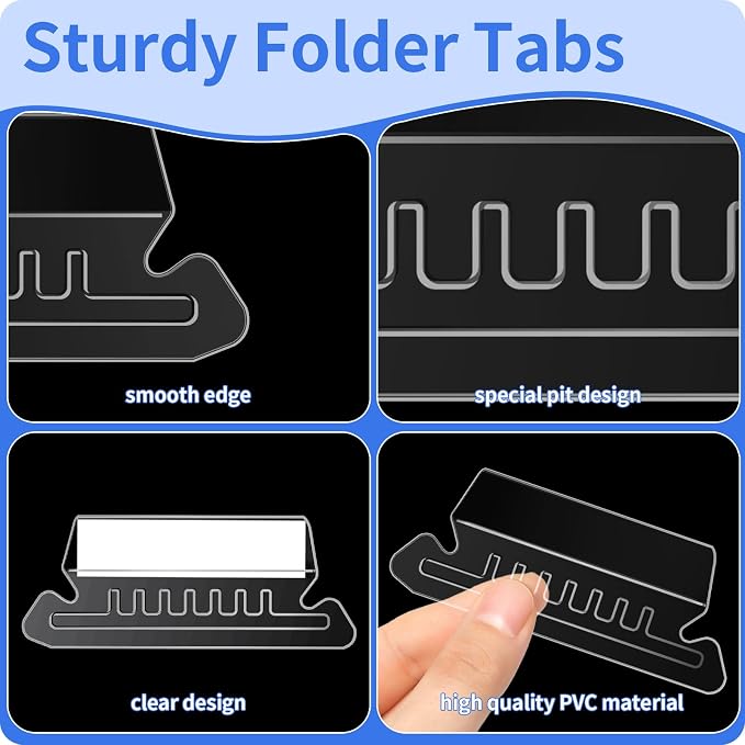 Reastar Hanging File Folder Tabs, File Tabs - Image 3