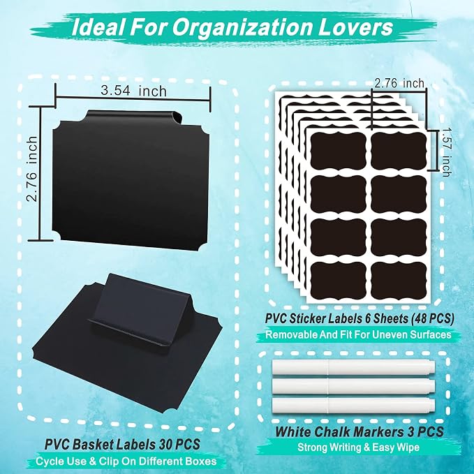 81-Piece Set of Basket Labels Clip On - Image 3