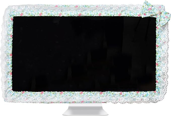 Kingshion 24-inch Cute Lace Fabric Monitor Cover by Unknown