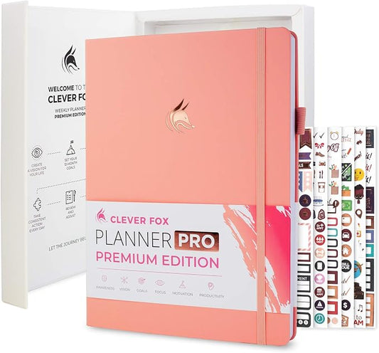 Clever Fox Planner Pro Premium – Luxurious Weekly & Monthly Planner by CleverFox