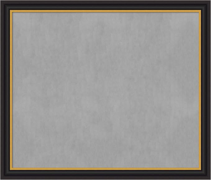 Amanti Art Black Framed Magnetic Board 46x54 Oversize Vision Board by AmantiArt
