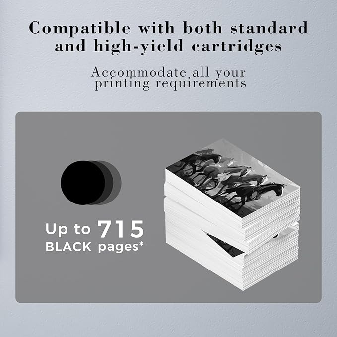 Printer Ink 64XL 64 Black 7800 Tango Ink Cartridge for HP Ink 64 XL 64XL Black Ink Cartridge for HP64 Printers for HP64xl HP64xlblk 64xlblk Envy Photo 6220 6230 6252 7120 7155 7855 7858 | Tango X Tan-DeskLoop Office