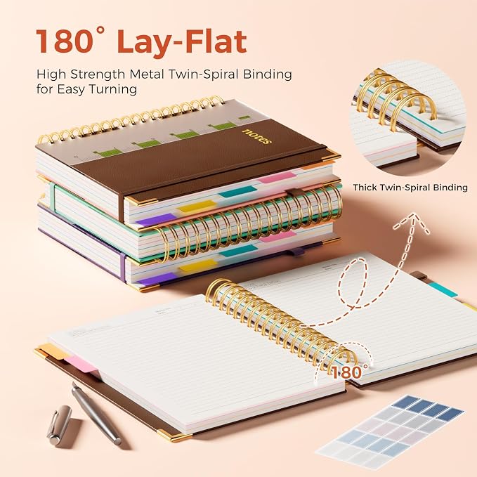 Line Hardcover Spiral Notebook - Image 3