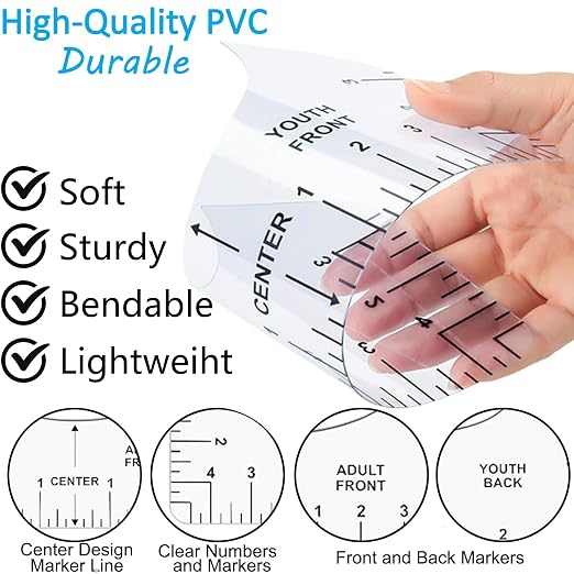 Tshirt-Ruler Guide Alignment Tool to Center Designs, T-Shirt Ruler Guide - Image 7