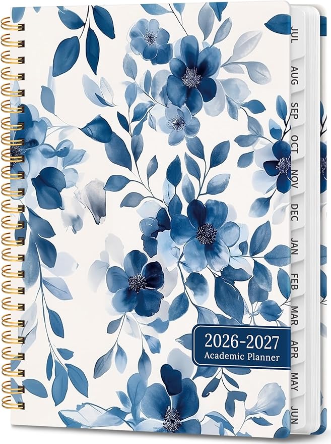 Academic Planner 2026-2027, Weekly and Monthly Calendar Book, July 2026 – June by JEJEGO