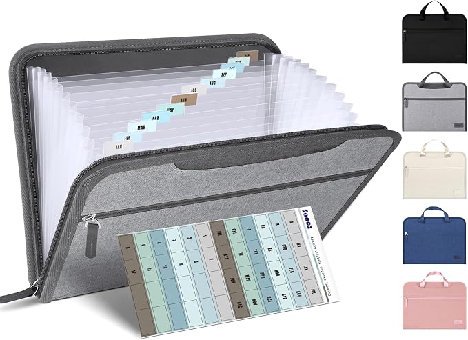 Sooez Heavy Duty Accordion File Organizer by Sooez