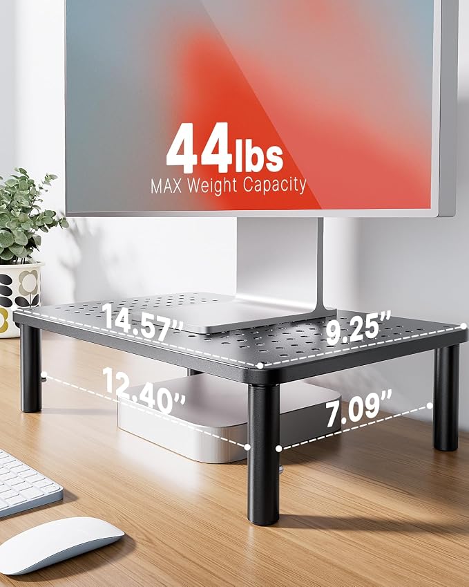 HUANUO Monitor Stand, Monitor Stand Riser 3 Height Adjustable, Monitor Riser - Image 4