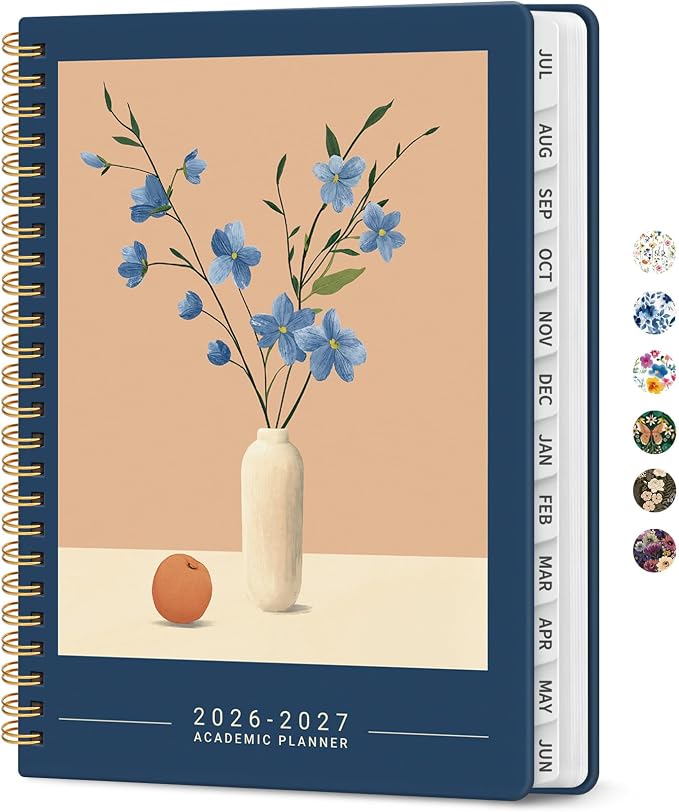 Planner 2026-2027, Academic Year Monthly and Weekly Calendar Planner, Jul 2026 by Taja