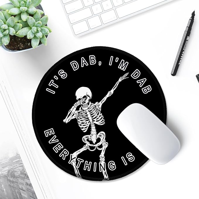 ITNRSIIET Round Mouse Pad with Stitched Edge Premium-Textured Waterproof - Image 6