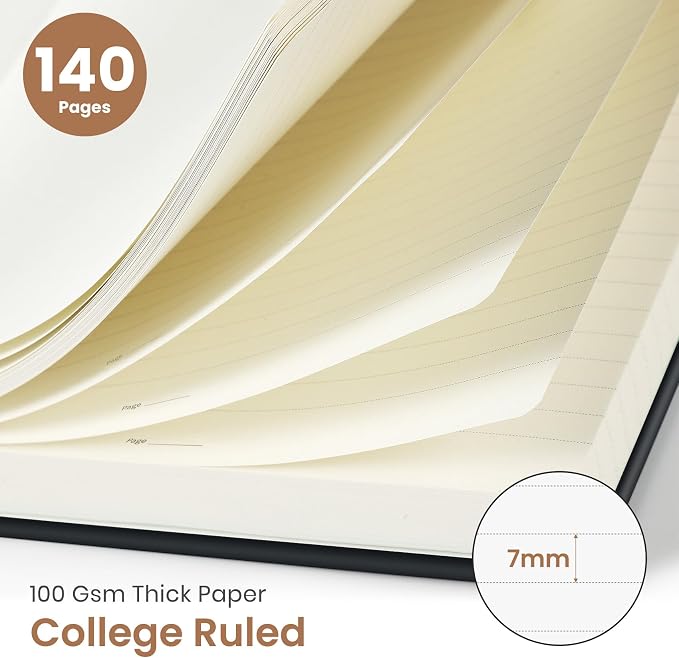 Taja Lined Spiral Journal Notebook - Image 2