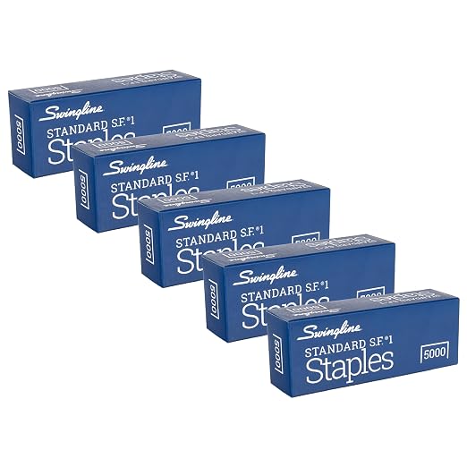 Swingline Staples, 5 Pack, Standard Staples by Swingline