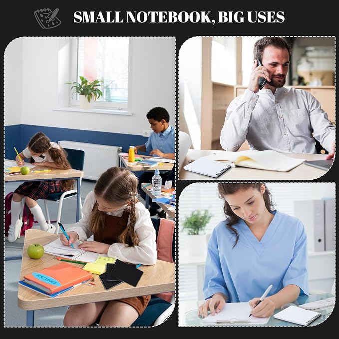 Thboxes 8 Pack Pocket Notebooks, 3 x 5 Spiral Notepads Mini Notebook 60 - Image 6