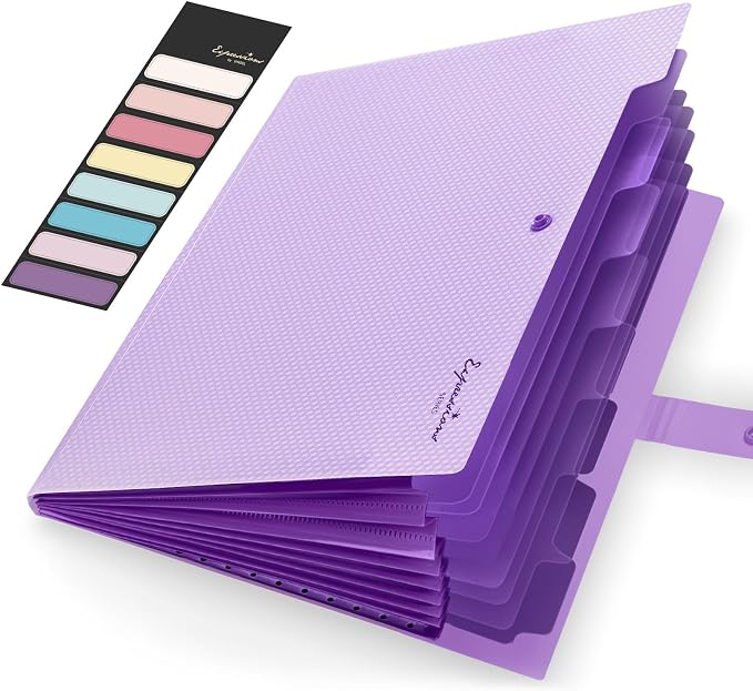 Sooez Accordion File Organizer, Letter Size Expanding File Folder by Sooez