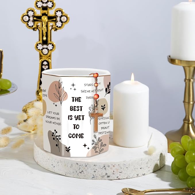 Cute Pen Holder for Desk, Ceramic Pencil Holder, Makeup Brush Holders, Desktop - Image 4