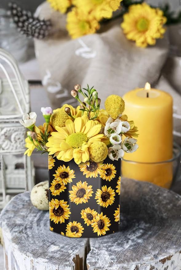 Pen Holder, Pencil Holder for Desk Floral Pattern Pencil Cup for Girls Kids - Image 4