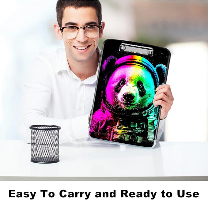 Planet Panda A4 Clipboard with Storage Pen Holder, Clipboards Organizer Nursing - Image 6