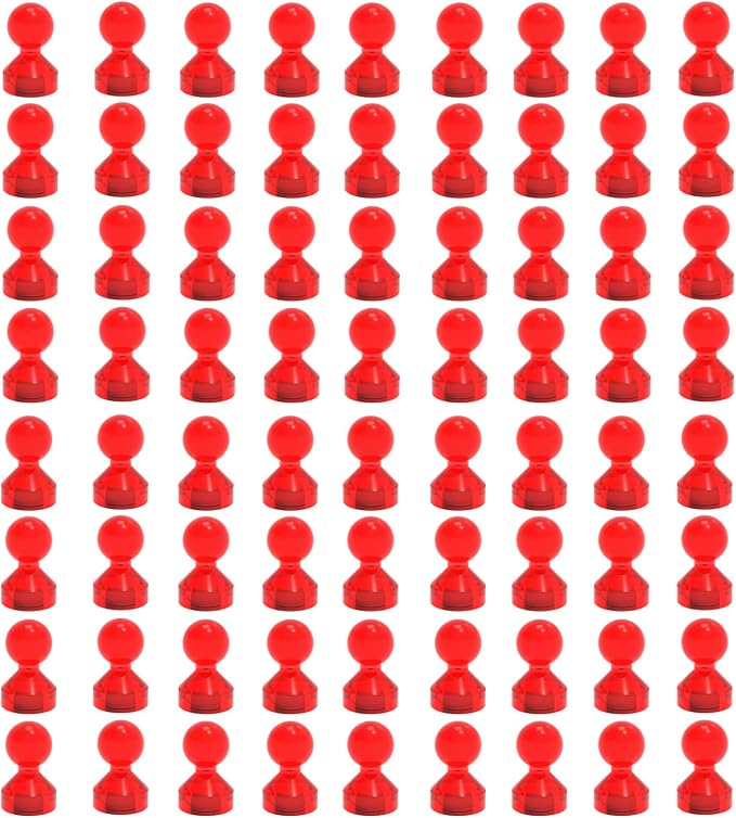 Ant Mag Magnetic Push Pins, 72 Pack Strong Whiteboard Magnets by AntMag