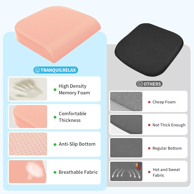 TranquilRelax 2XL Seat Cushion, Memory Foam Cushion - Image 5