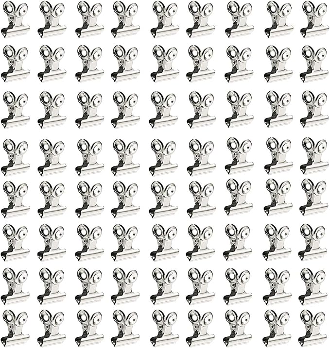 XMHF 72Pcs Mini Bulldog Clip, Photo Wall Decoration, Home and Office Decoration by XMHF