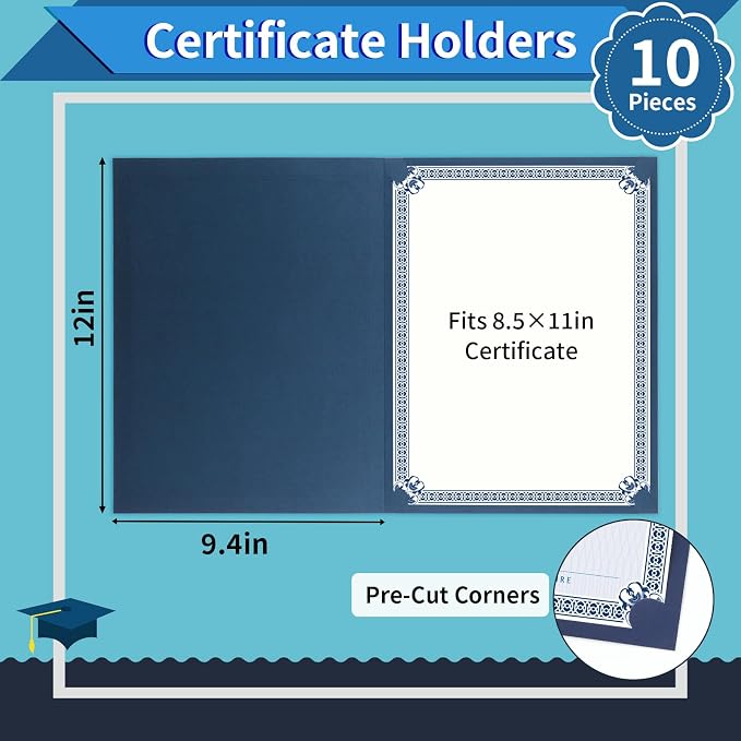 10 Packs Certificate Holders, Diploma Holders, Certificate Folders - Image 2