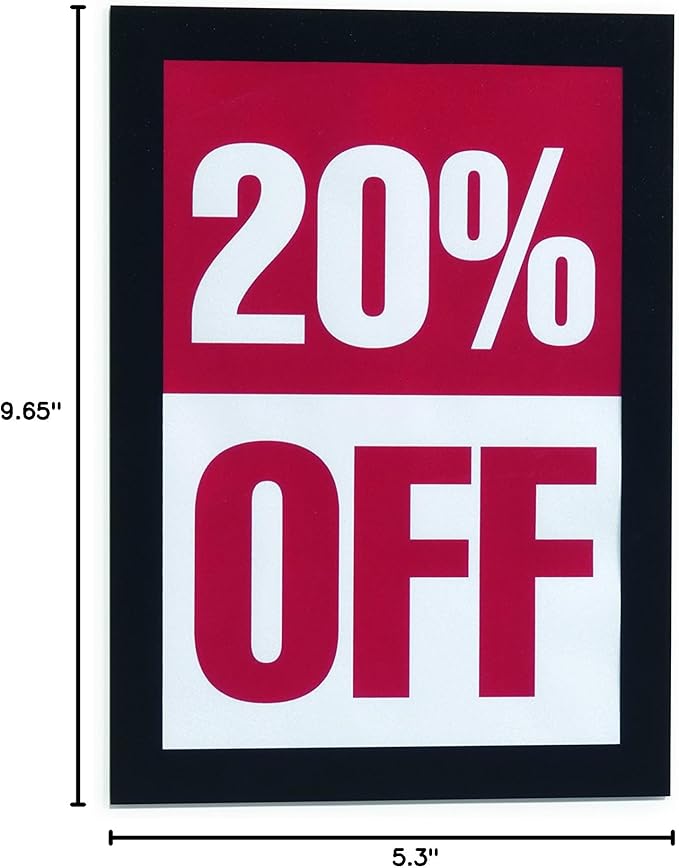 Durable Duraframe Self Adhesive Magnetic Sign Holder in Half Letter-Size 5.5" x - Image 9