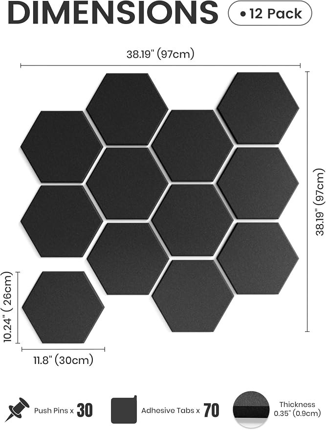 Fluxynara Hexagon Cork Board Alternative - Image 2