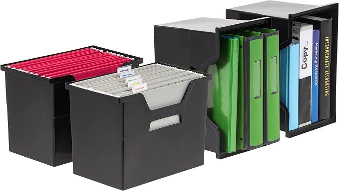 IRIS USA Large Portable Desktop File Box - Image 9