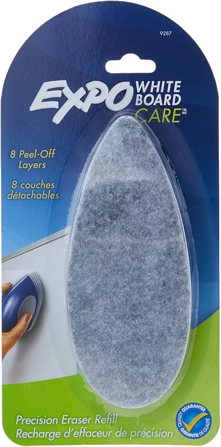 EXPO Precision-Point Whiteboard Eraser Pad Refills, 8 Peel-Off Layers, - Image 2