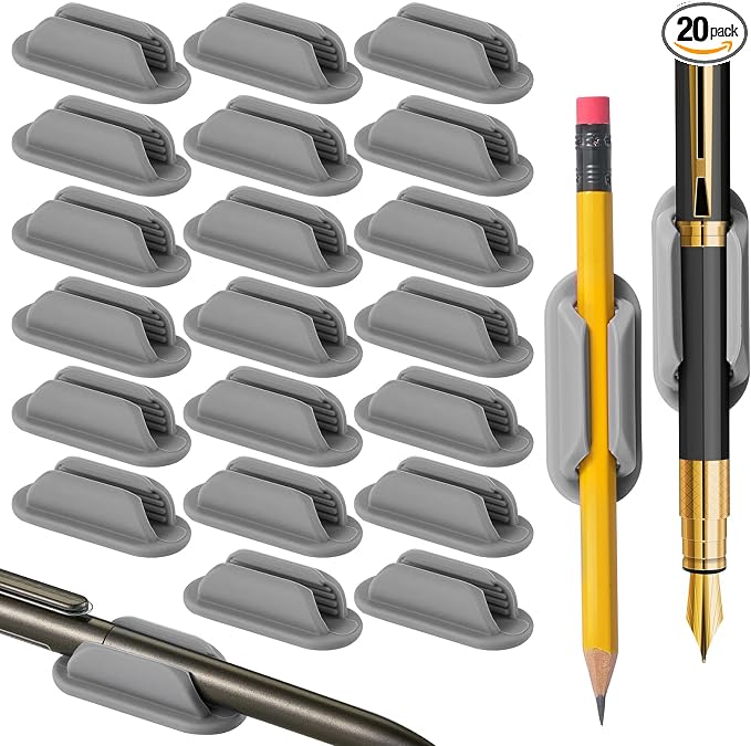 VZZNN 20 PCS Adhesive Pencil Holders by VZZNN