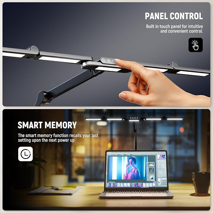 NEEWER Basics 32.5" Clip On Desktop LED Light - Image 7