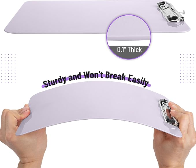 Mr. Pen- Plastic Clipboard, 12.5" x 9", 2 Pack | Muted Purple Clipboard Plastic - Image 4
