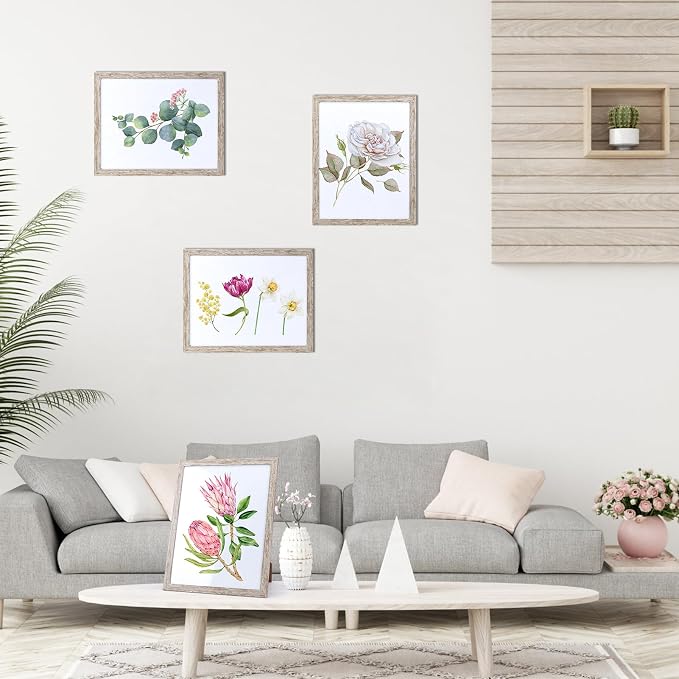 Giftgarden 11x14 Picture Frame Distressed Beige White Set of 12 - Image 7