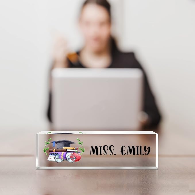 Personalized Office Name Plate for Desk, Custom Employee Appreciation Gifts - Image 2