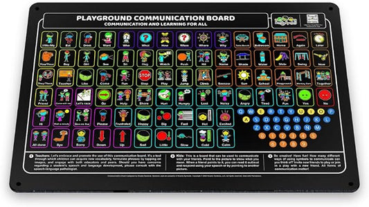 Weather-Proof Aluminum School Playground Communication Board by SmartySymbolsCommunication