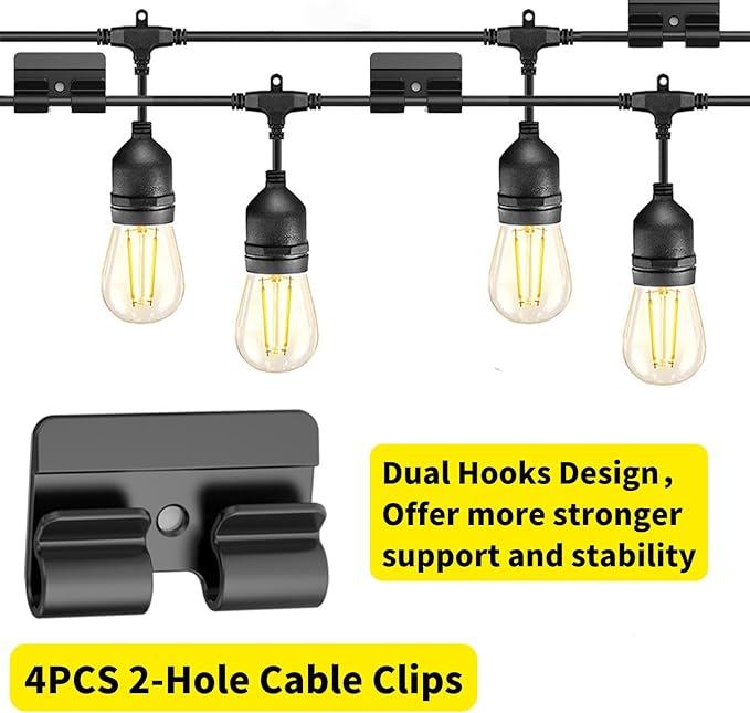 Cable Management Kit, 67 Adhesive Cable Clips, Topavatop Desk Cord Organizer - Image 3