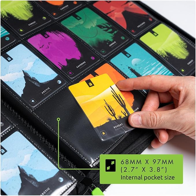 Vault X 12 Pocket Zip Binder, 480 Cards, Exo-Tec Material, 20 Side-Loading Pages - Image 4