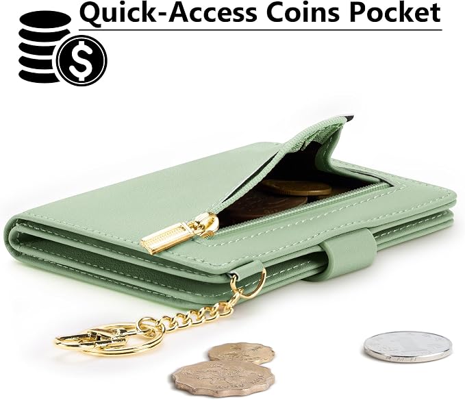 Airkit Small Wallet Women RFID, PU Leather Card Holder - Image 3