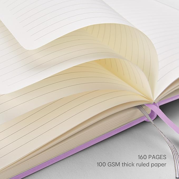 &And Per Se Lined Hardcover Notebook – A5 5.7"x8" College Ruled, 160 Pages - Image 5