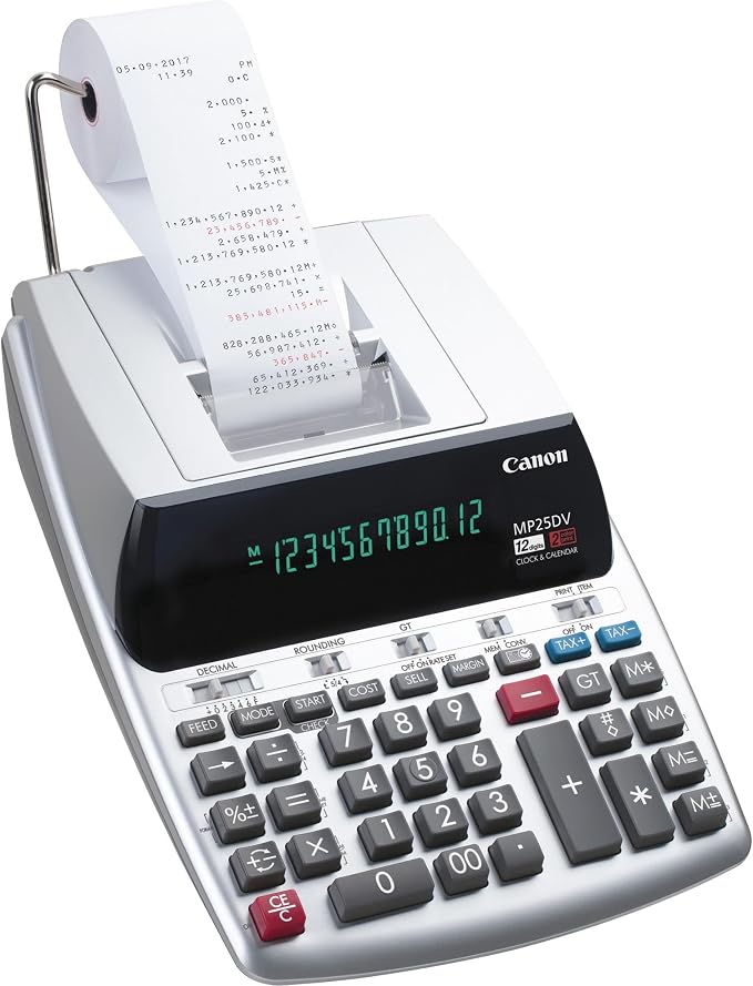 Canon Office Products 2202C001 Canon MP25DV-3 Desktop Printing Calculator - Image 4