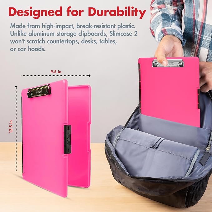 Dexas Slimcase 2 Plastic Clipboard - Image 3