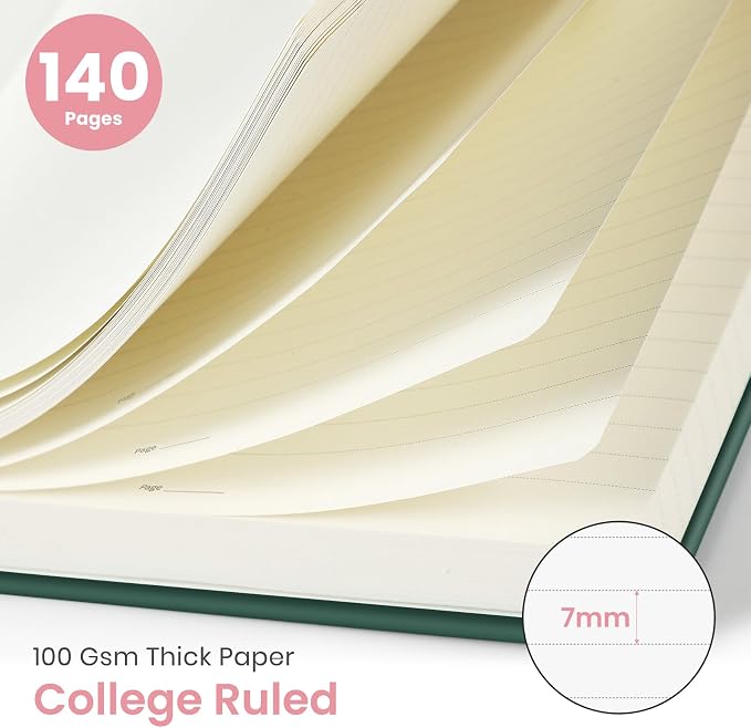 Taja Lined Spiral Journal Notebook - Image 2