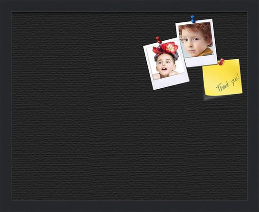 PinPix 20x16 Inch Cork Bulletin Board. This Decorative Framed Pin Board Comes with Desert Pastel Design and a Satin Black Frame. Ideal for Home Office Decor or Message Board (PinPix-1815)-DeskLoop Office